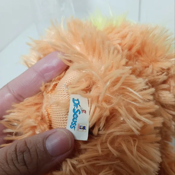 Dr. Seuss Manhattan Toy Hand Puppet Lorax 2002 Plush Stuffed Animal - Picture 9 of 12